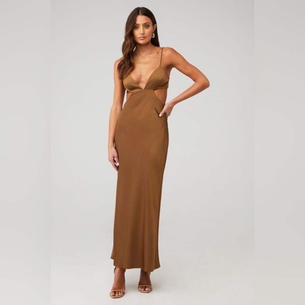 Significant Other Jacy Dress in dark gold‎ US 6